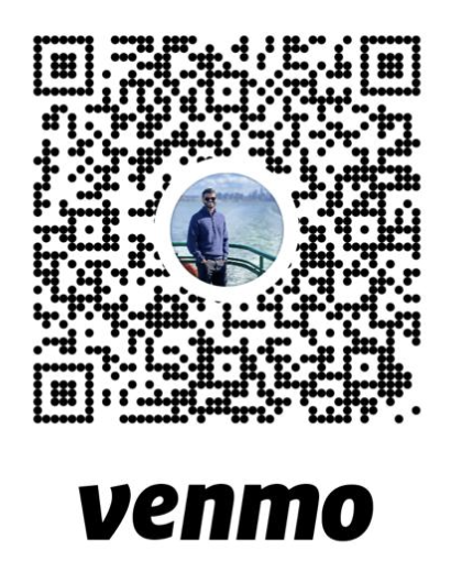 Venmo QR code for Gautham