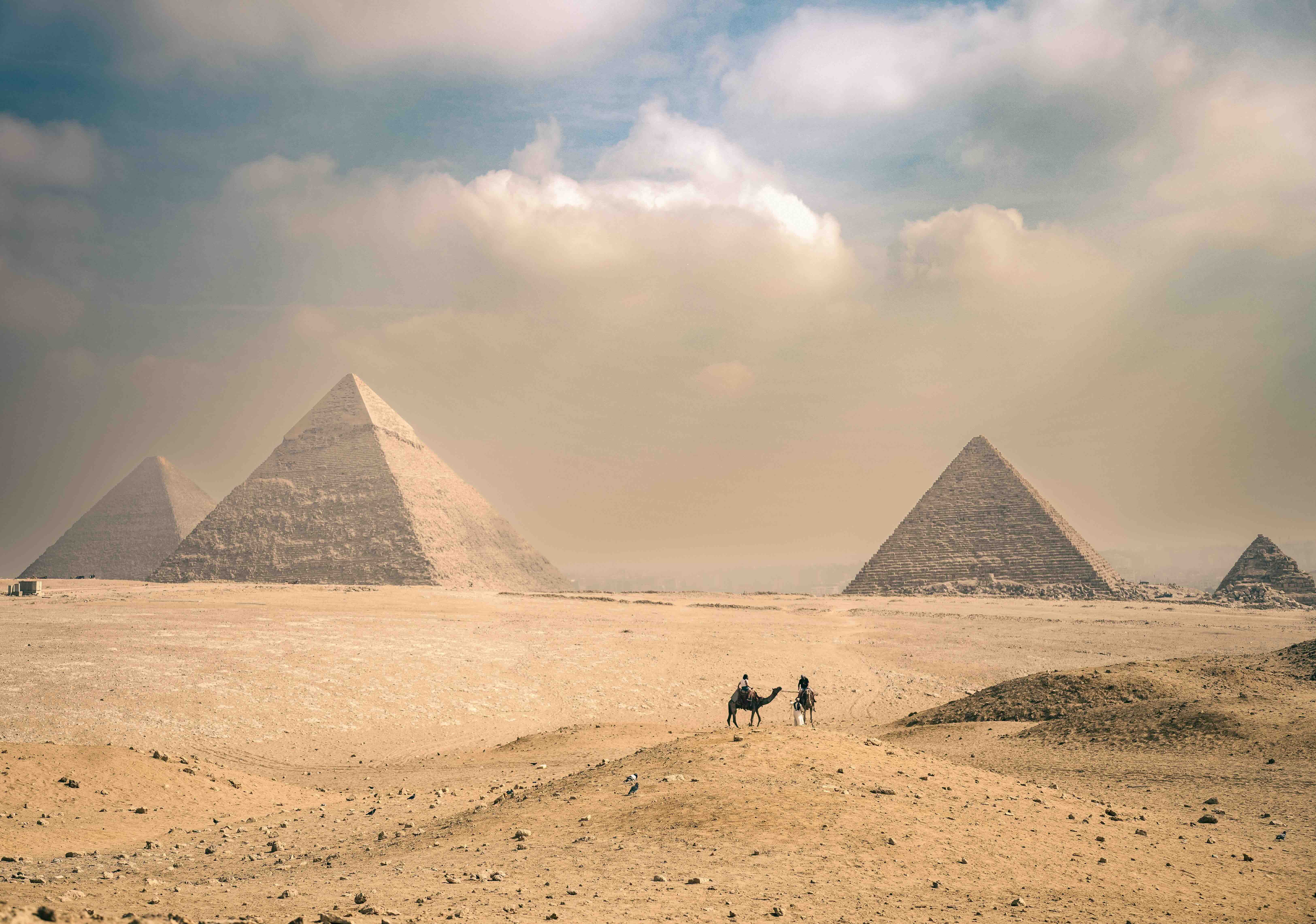 The pyramids of Giza in Egypt